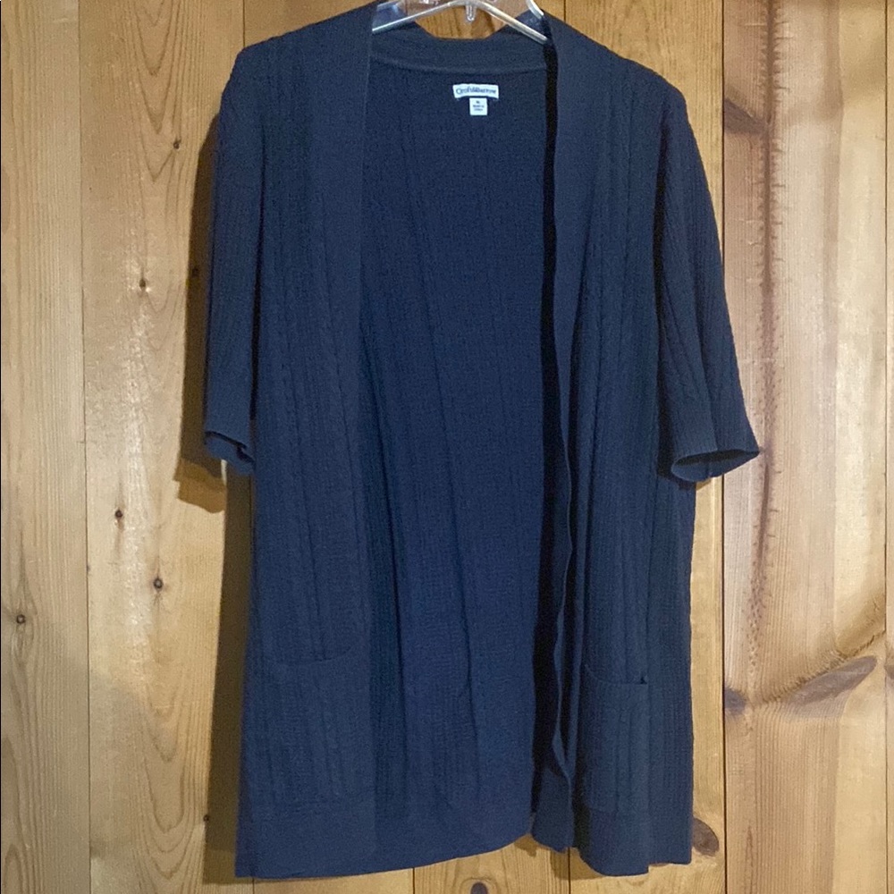 Croft & Barrow Heather Blue Knit Cardigan